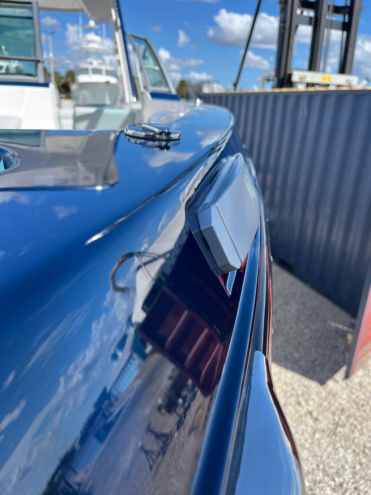 After — hull mirror finish